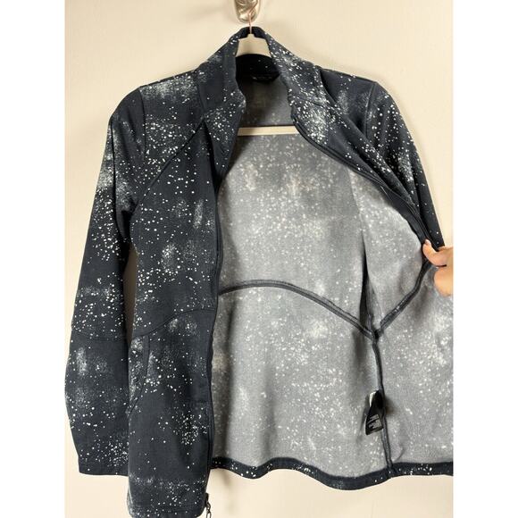 The North Face Women's Blue Space Galaxy Print Gorpcore Outdoors Zip Up Jacket - Picture 3 of 7